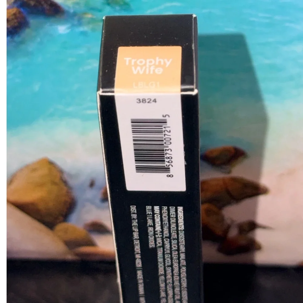 The Lip Bar Gloss Up Lip Gloss Trophy Wife LBLG1 Shimmer Moisturizing Argan Oil